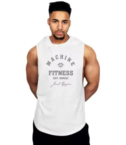 Mens Gym Hooded Tank Top